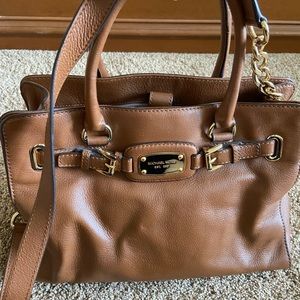 Michael Kors Hamilton SUPER SOFT Leather Purse Tan / Brown - Authentic